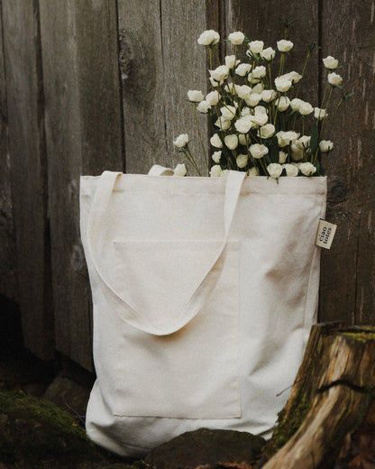 beige tote