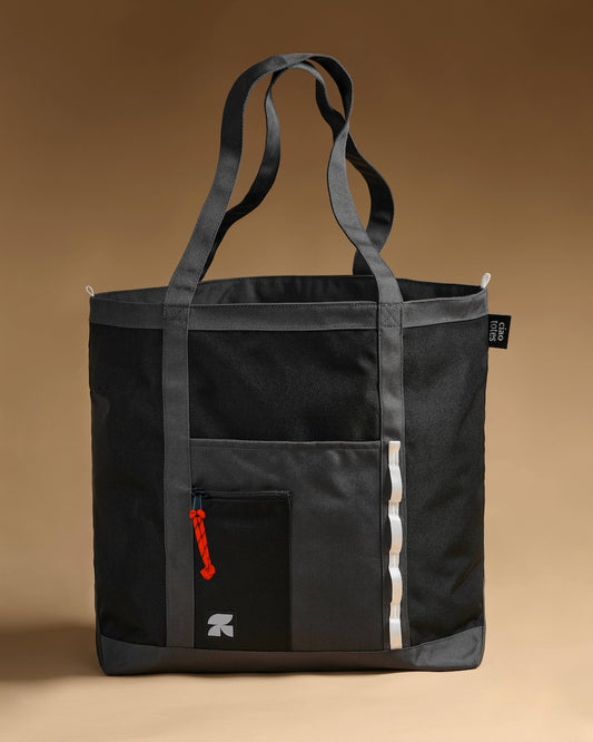 black tech tote