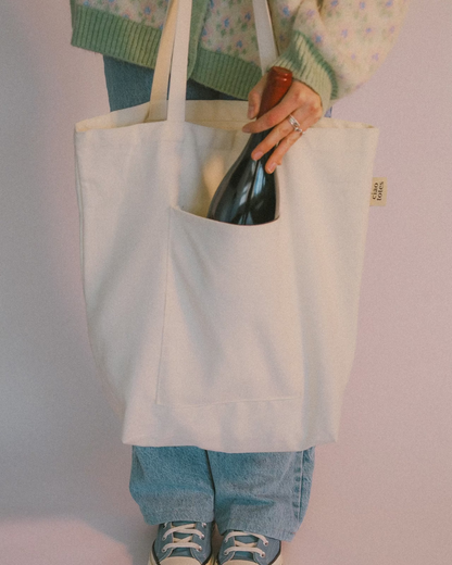 beige tote