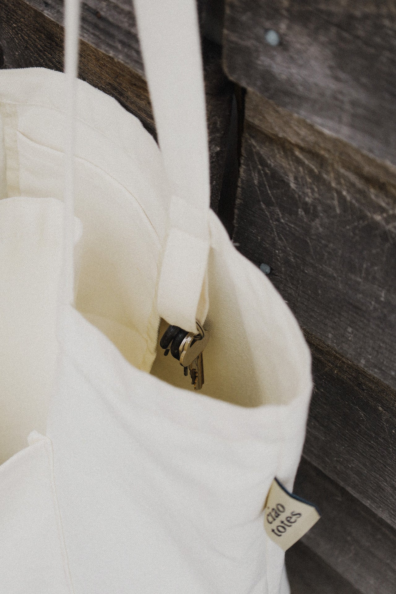 beige tote